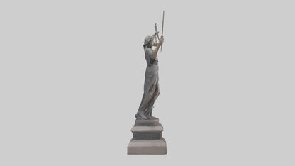 The Justice of War memorial statue model 3D model