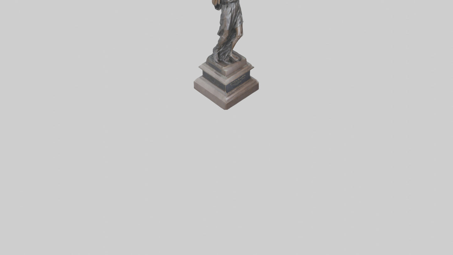 The Justice of War memorial statue model 3D model