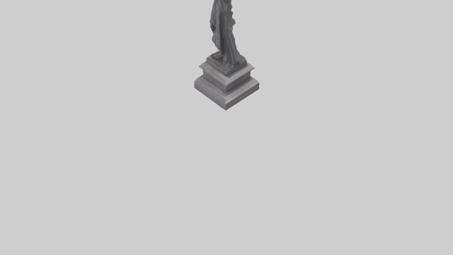 The Justice of War memorial statue model 3D model