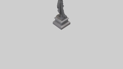 The Justice of War memorial statue model 3D model