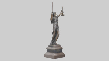 The Justice of War memorial statue model 3D model