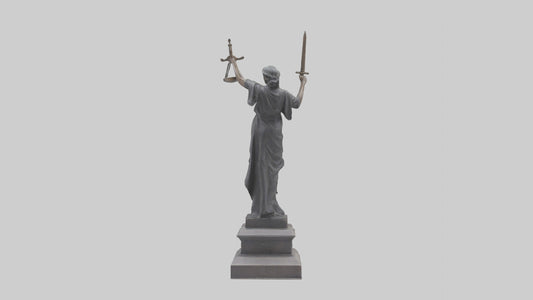 The Justice of War memorial statue model 3D model