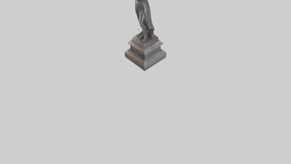 The Justice of War memorial statue model 3D model