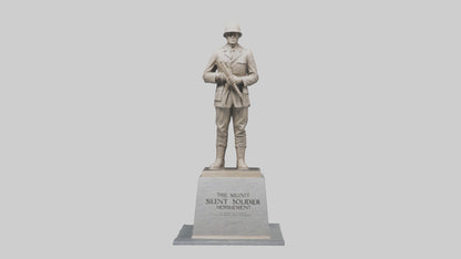 The Silent Soldier monument model 3D model