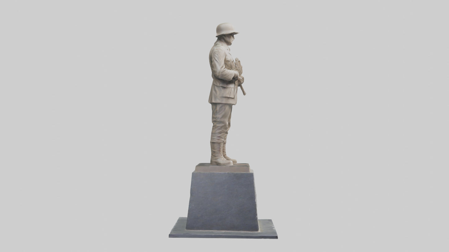 The Silent Soldier monument model 3D model