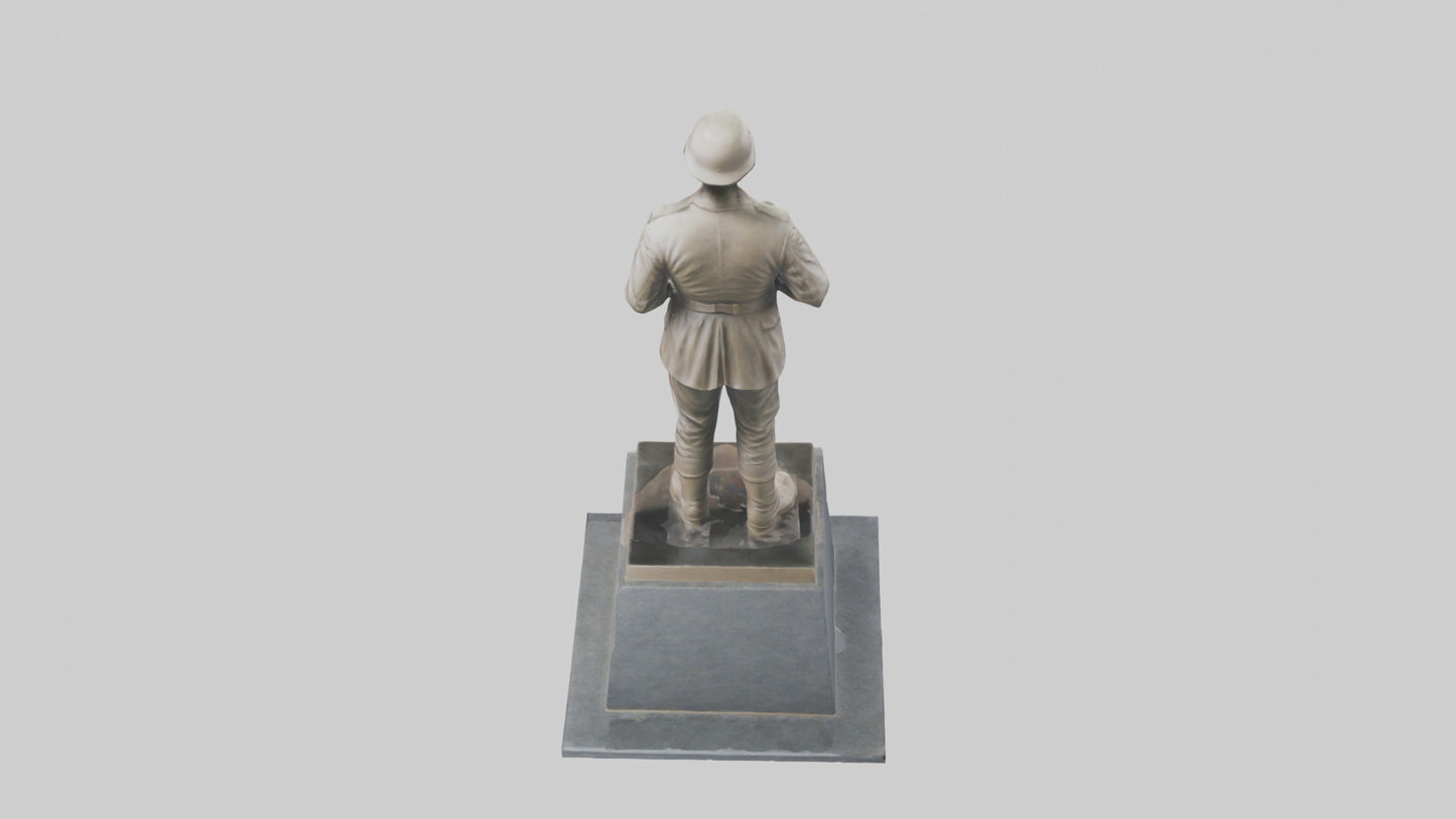 The Silent Soldier monument model 3D model