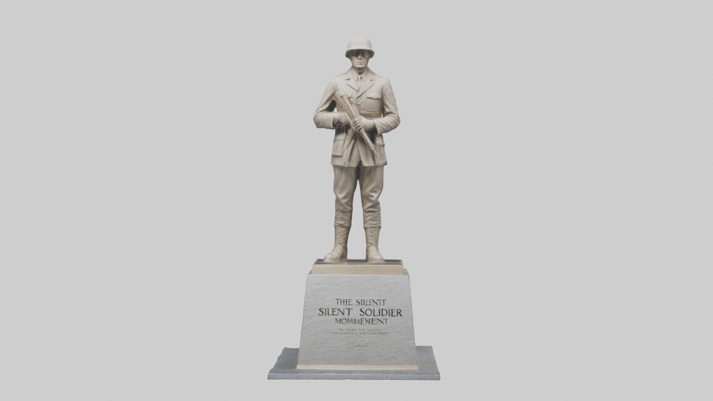 The Silent Soldier monument model 3D model