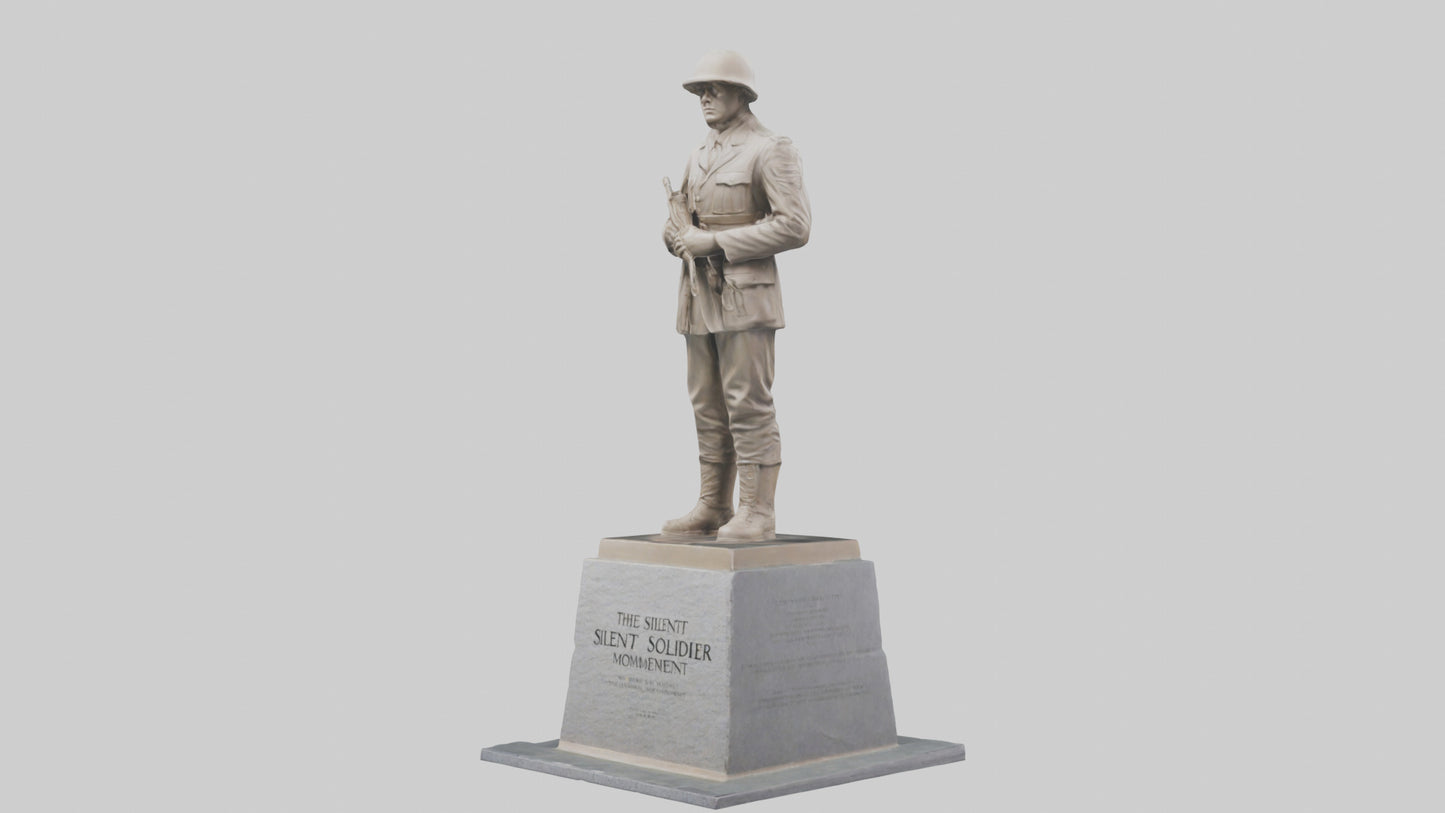 The Silent Soldier monument model 3D model