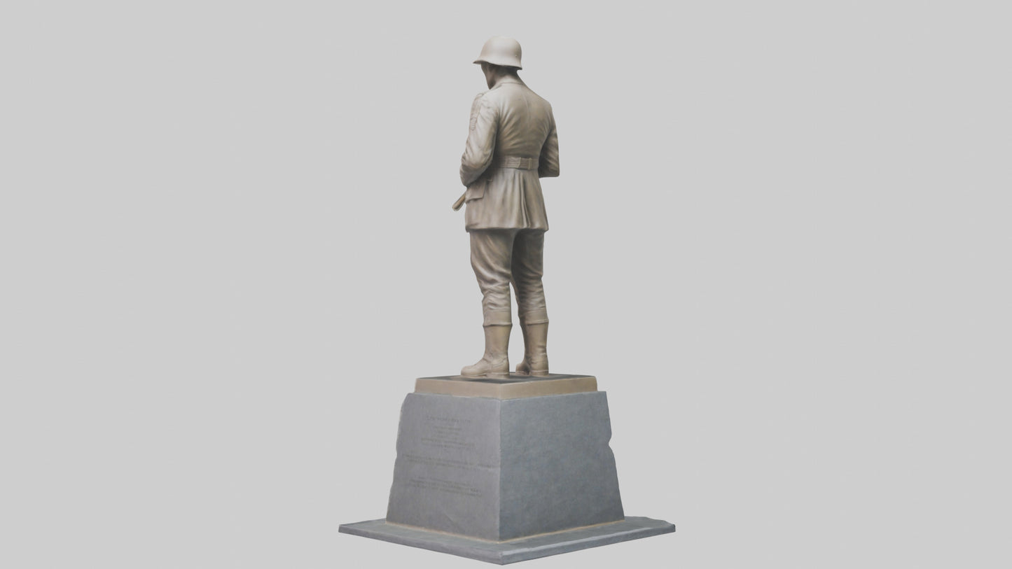 The Silent Soldier monument model 3D model