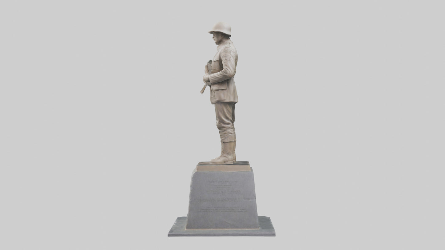 The Silent Soldier monument model 3D model