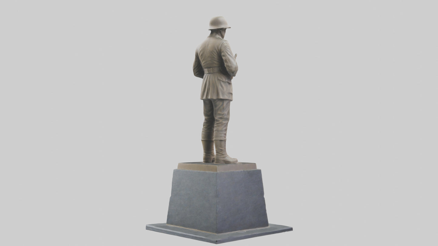 The Silent Soldier monument model 3D model