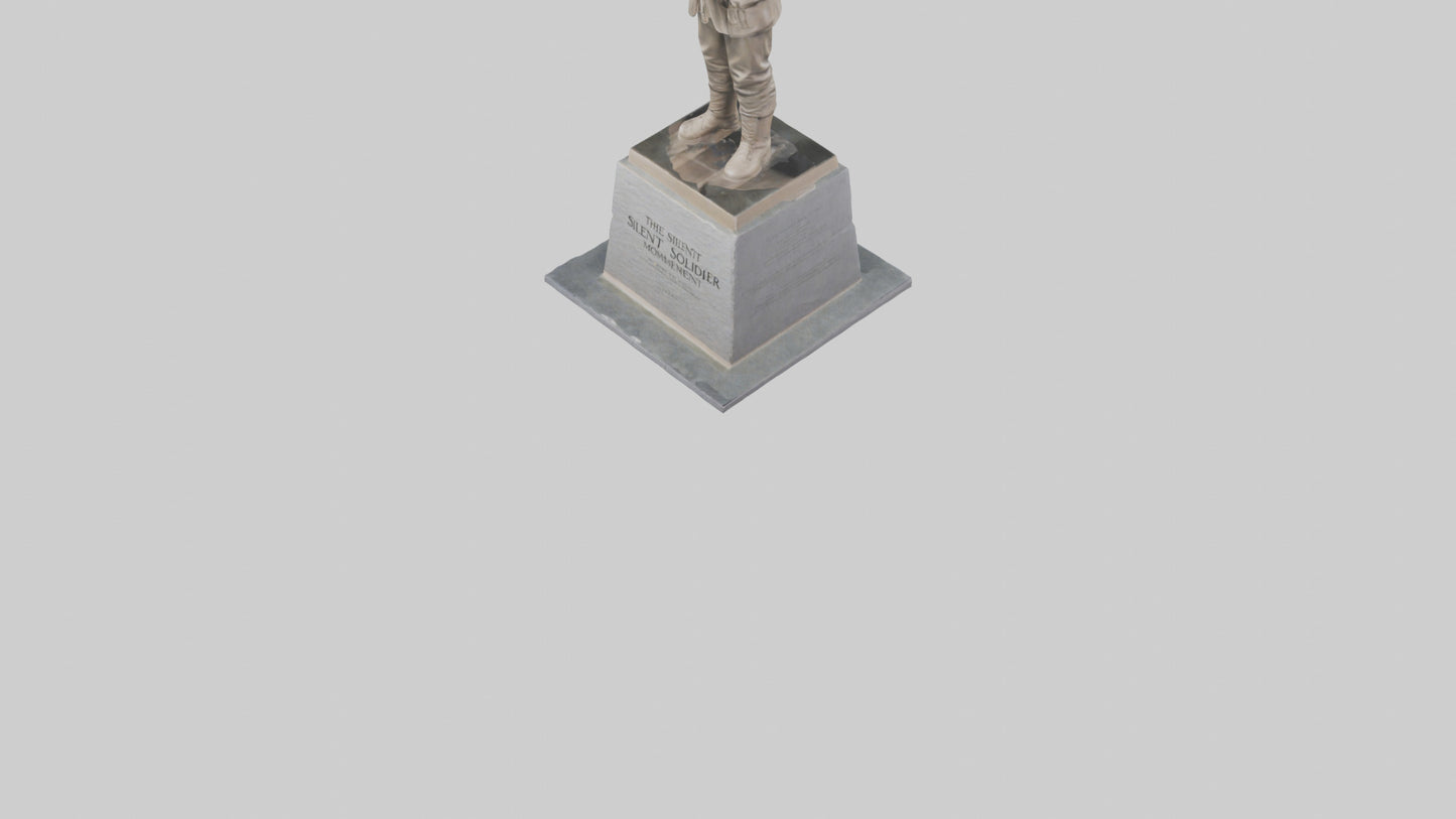 The Silent Soldier monument model 3D model
