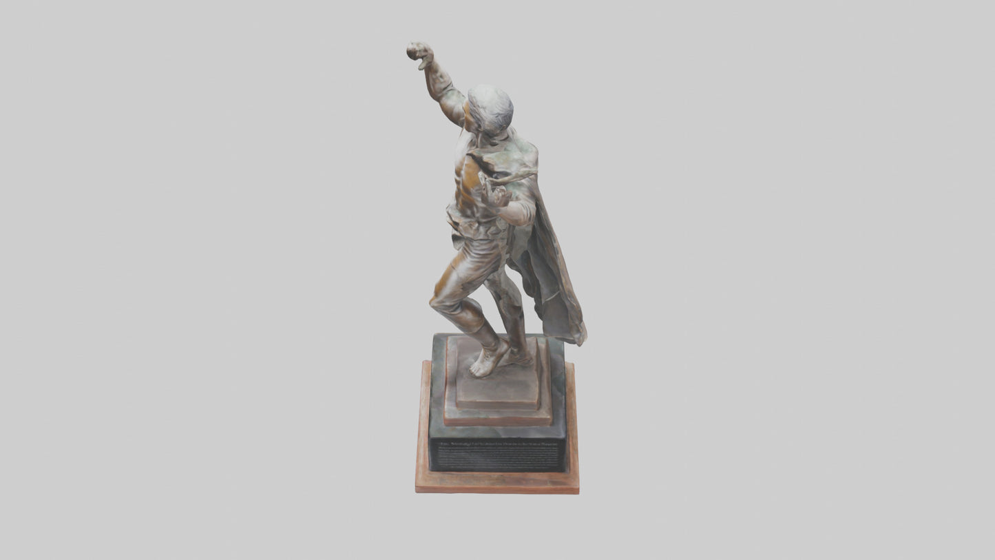 The Struggle for Freedom statue model 3D model