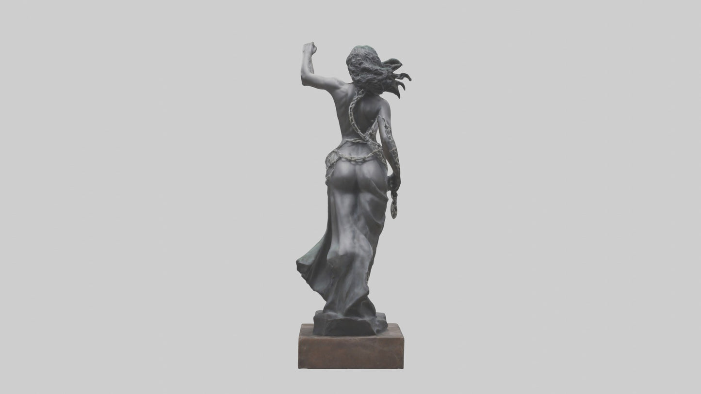 The Unchained Woman statue model 3D model