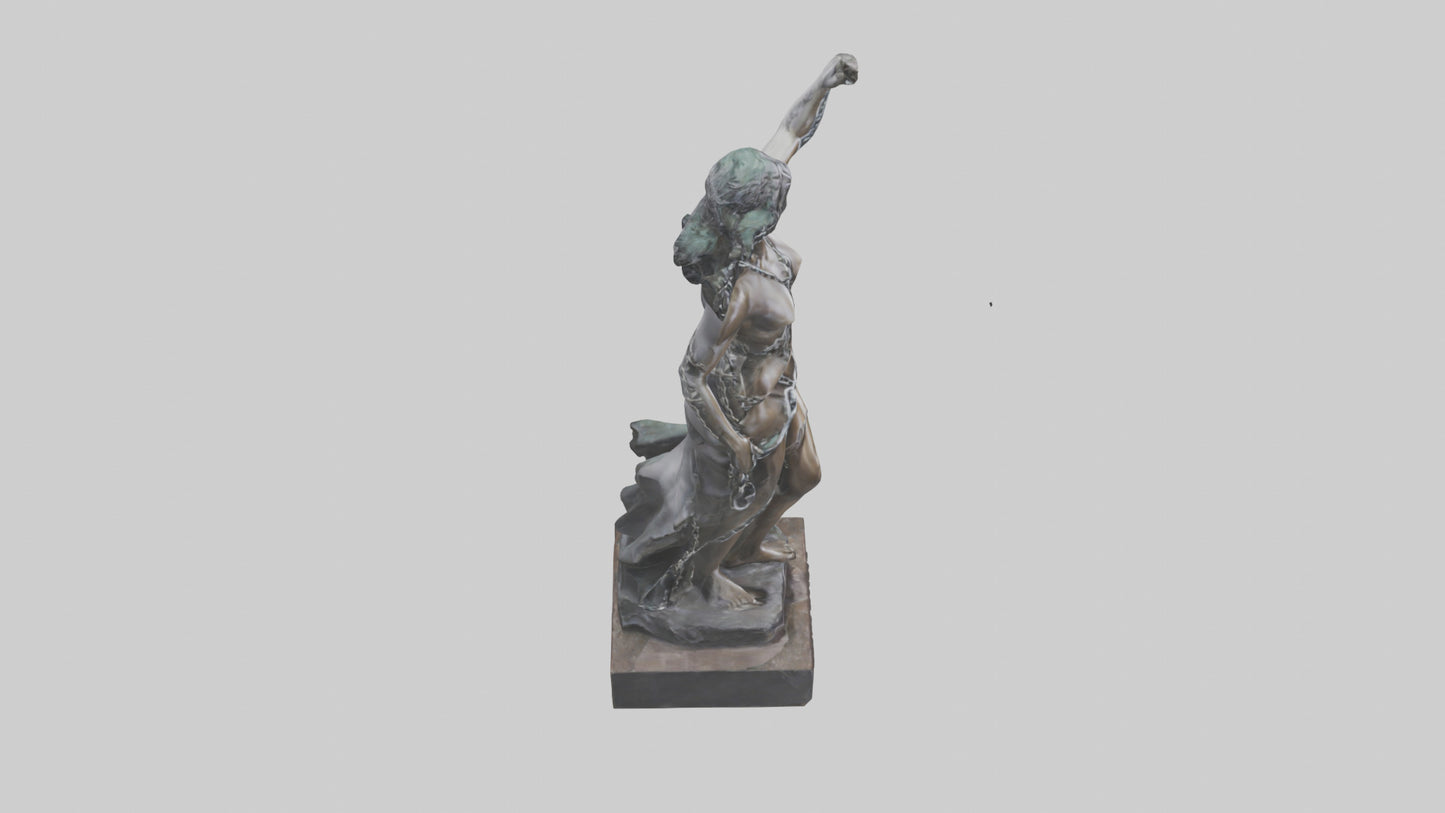 The Unchained Woman statue model 3D model