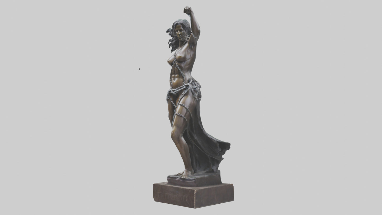The Unchained Woman statue model 3D model