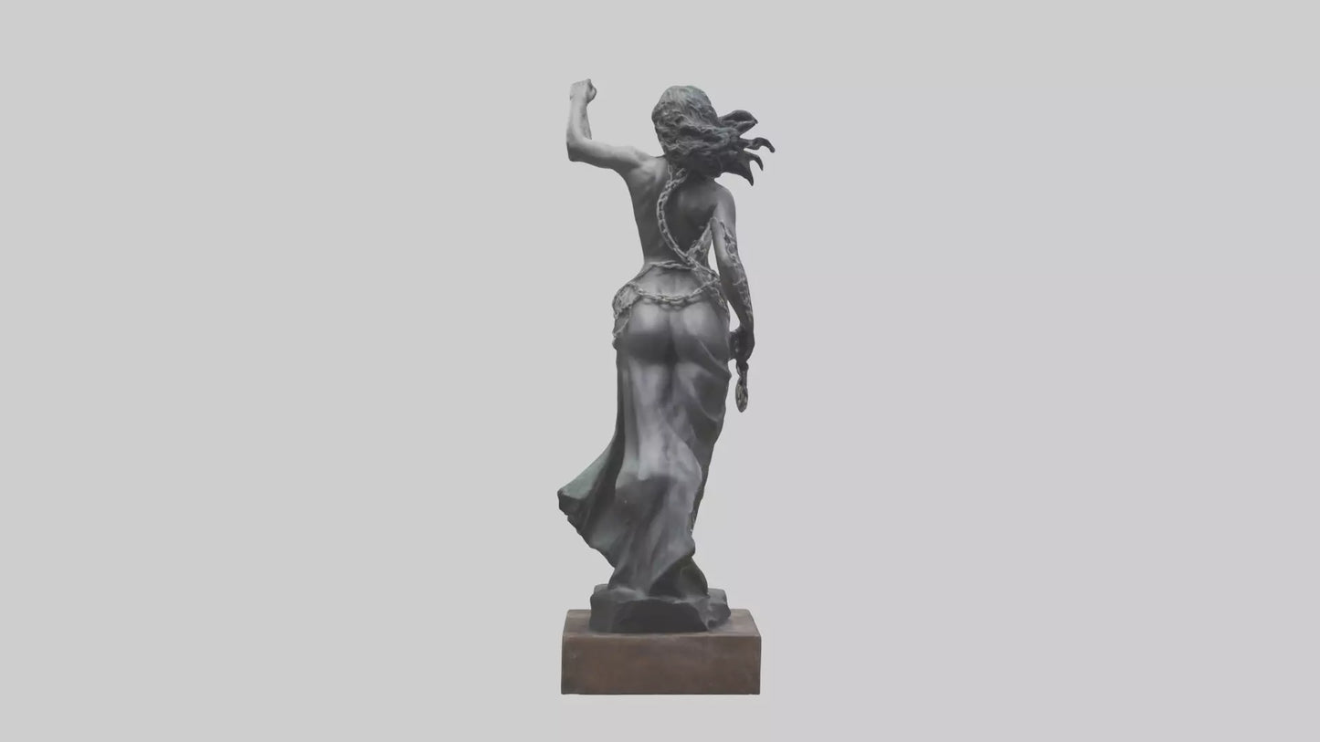 The Unchained Woman statue model 3D model