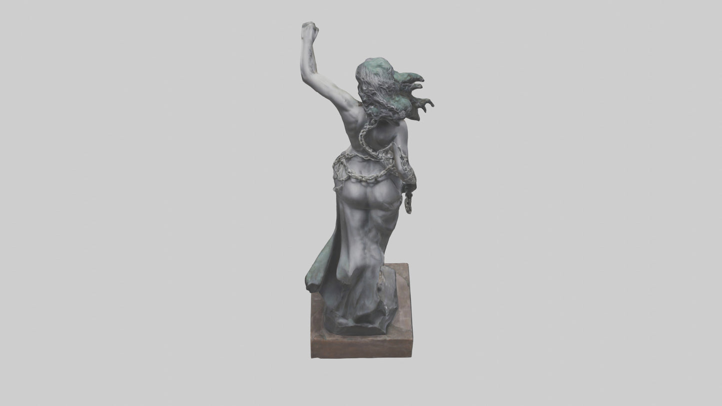 The Unchained Woman statue model 3D model