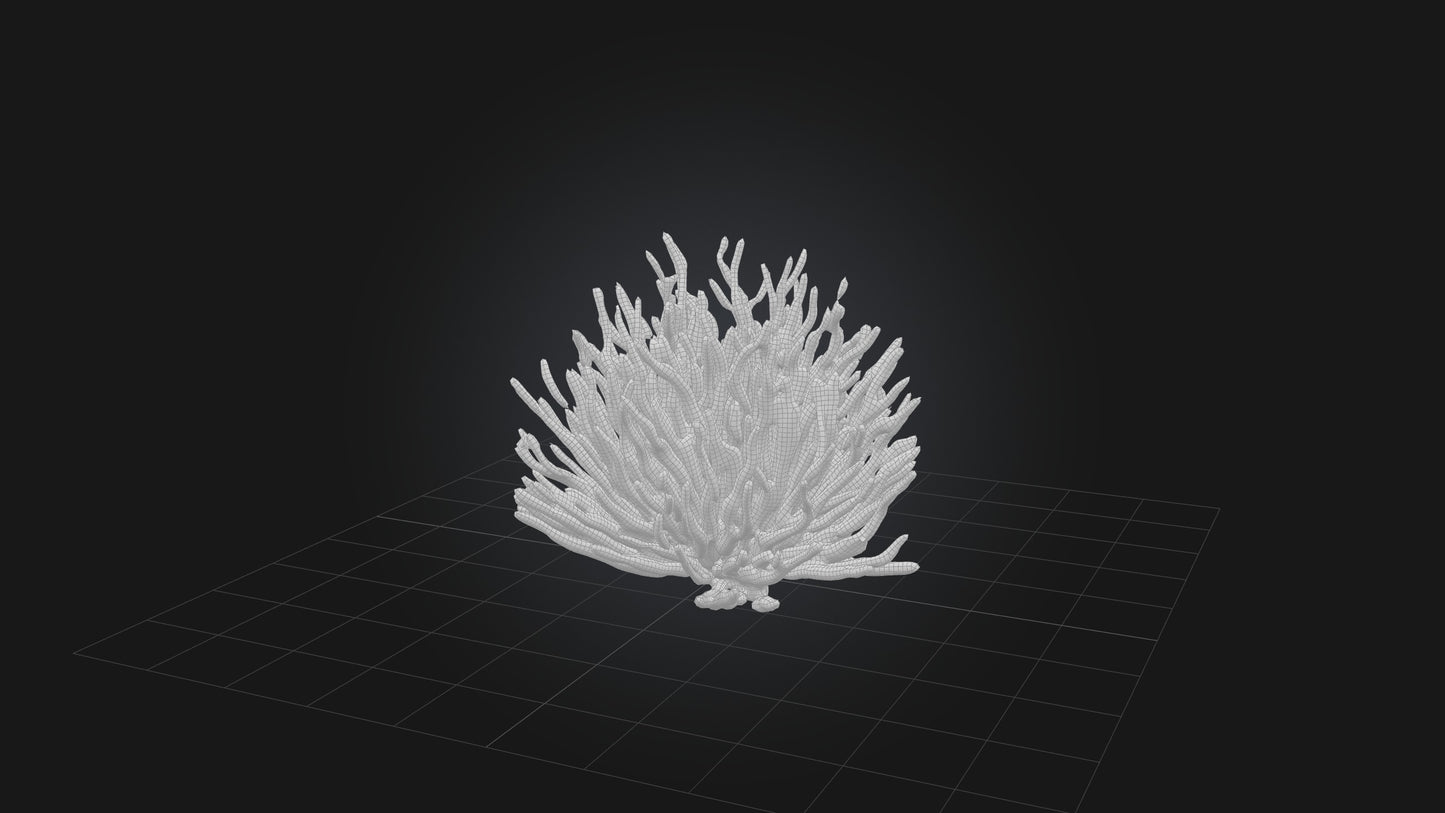 3D model Thorny Bush Model VR / AR / low-poly