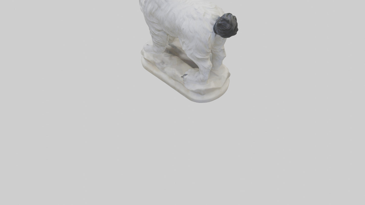 Tibetan Terrier statue model 3D model