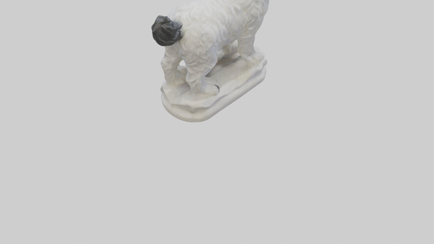 Tibetan Terrier statue model 3D model