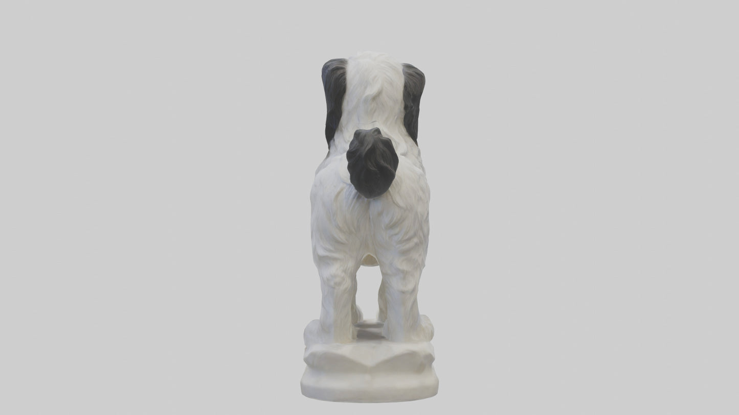 Tibetan Terrier statue model 3D model