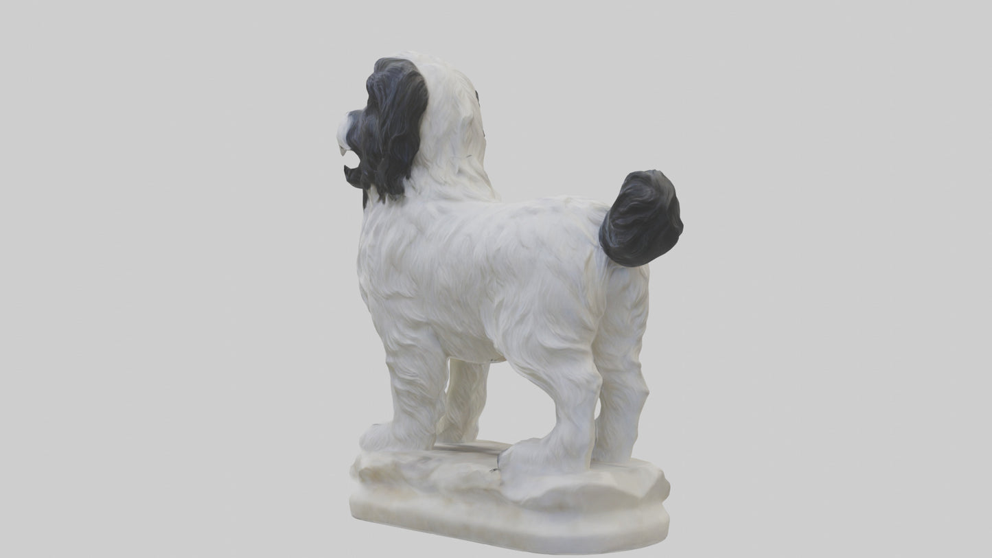 Tibetan Terrier statue model 3D model