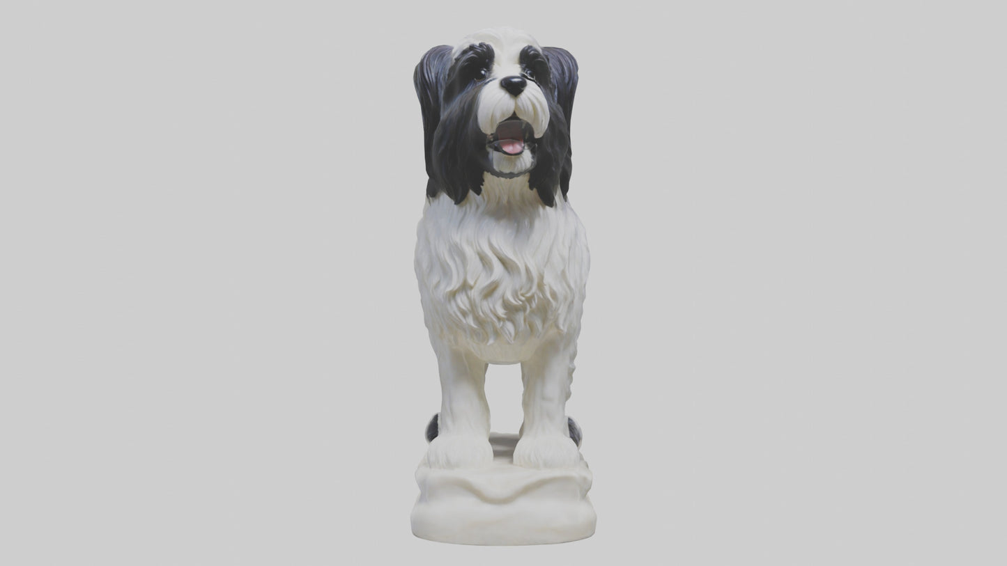 Tibetan Terrier statue model 3D model