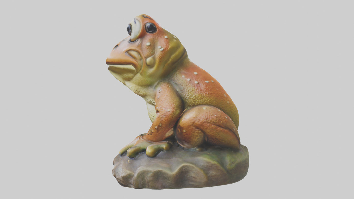 3D model Toad statue model VR / AR / low-poly