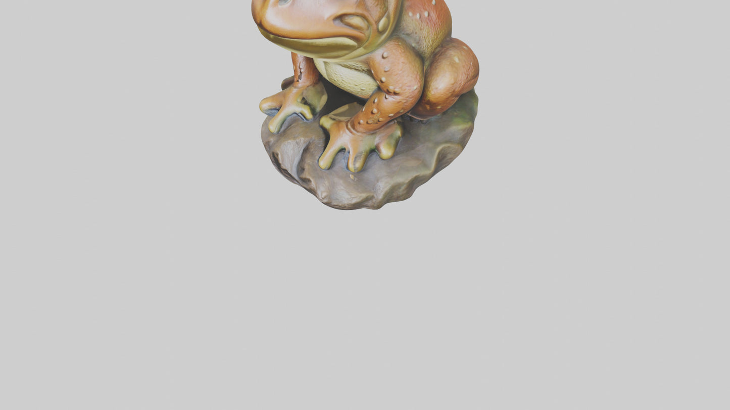 3D model Toad statue model VR / AR / low-poly