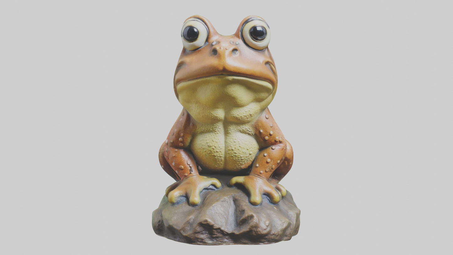 3D model Toad statue model VR / AR / low-poly
