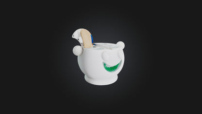 3D model Toothbrush Holder VR / AR / low-poly