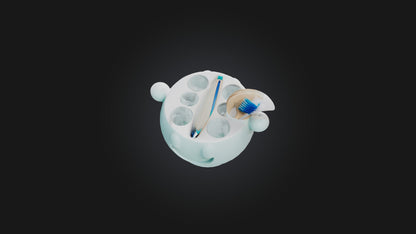 3D model Toothbrush Holder VR / AR / low-poly