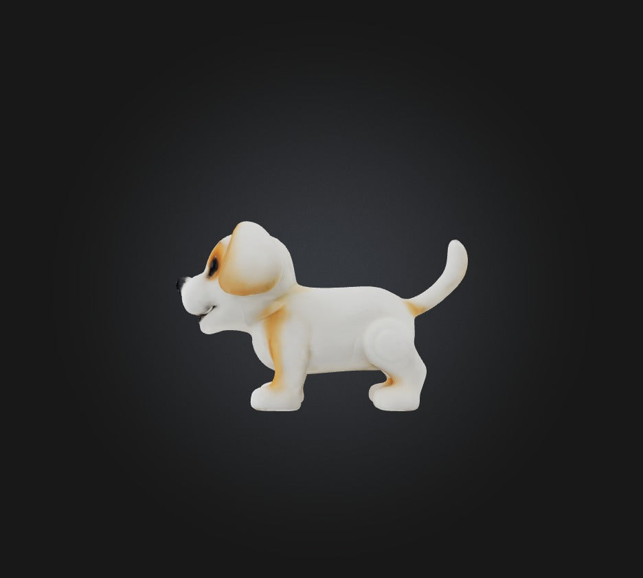 3D model toy dog VR / AR / low-poly