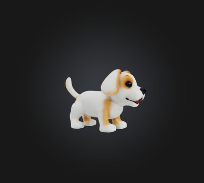 3D model toy dog VR / AR / low-poly