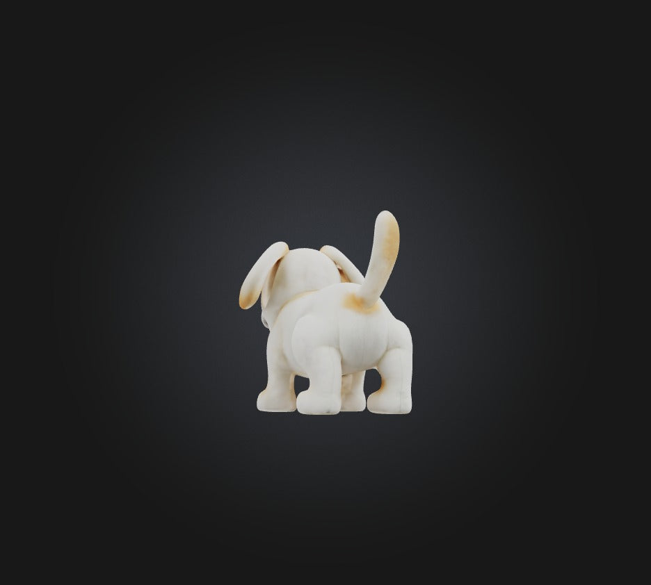 3D model toy dog VR / AR / low-poly
