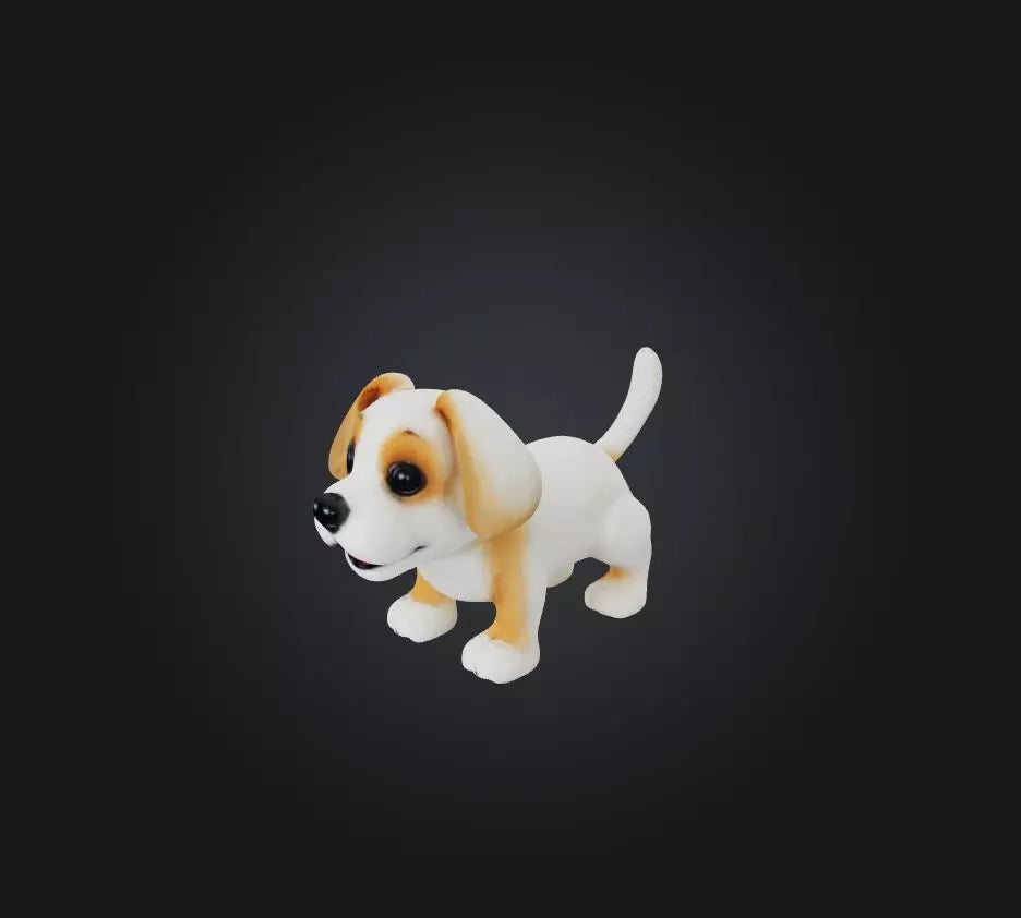 3D model toy dog VR / AR / low-poly
