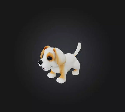 3D model toy dog VR / AR / low-poly