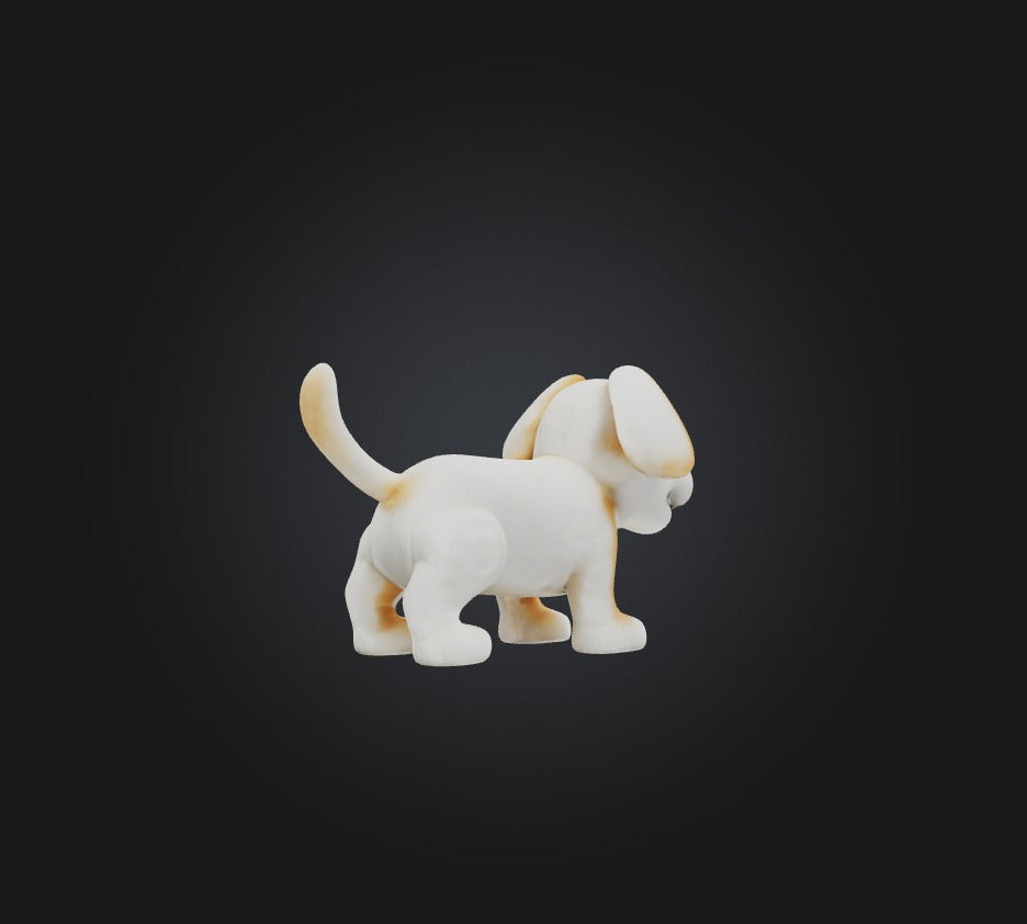 3D model toy dog VR / AR / low-poly
