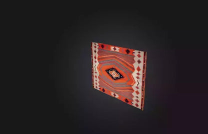 3D model Traditional Handwoven Rug VR / AR / low-poly