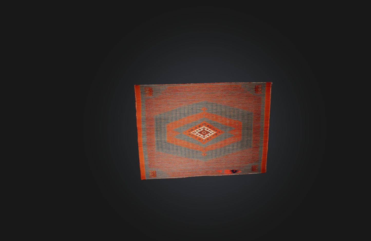 3D model Traditional Handwoven Rug VR / AR / low-poly