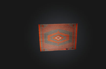 3D model Traditional Handwoven Rug VR / AR / low-poly