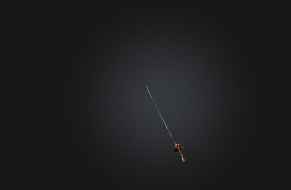 3D model Traditional Samurai Sword VR / AR / low-poly