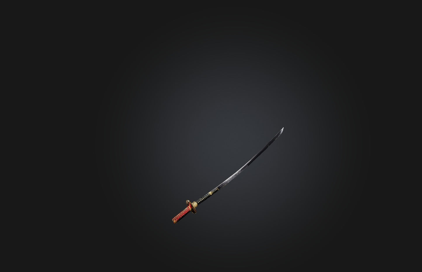 3D model Traditional Samurai Sword VR / AR / low-poly