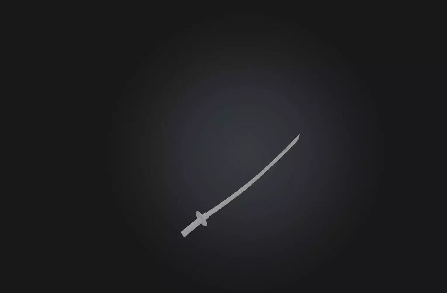 3D model Traditional Samurai Sword VR / AR / low-poly