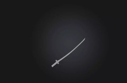 3D model Traditional Samurai Sword VR / AR / low-poly