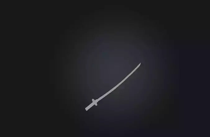 3D model Traditional Samurai Sword VR / AR / low-poly