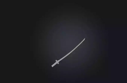 3D model Traditional Samurai Sword VR / AR / low-poly