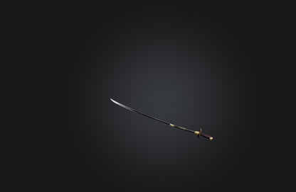 3D model Traditional Samurai Sword VR / AR / low-poly