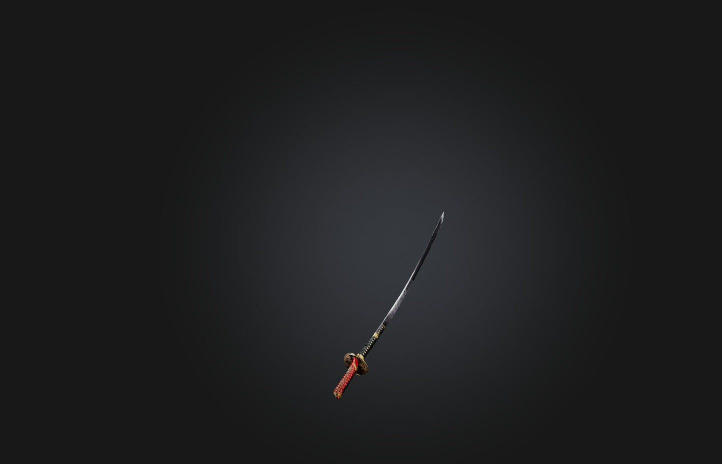 3D model Traditional Samurai Sword VR / AR / low-poly